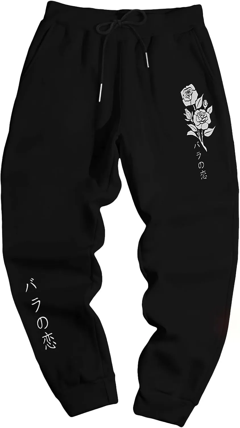 Men's Jogger Sweatpants Letter Graphic Drawstring Waist Casual Gym Workout Athletic Jogger Pants