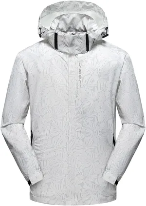 Men’s Lightweight Breathable Windbreaker Golf Jacket UPF50  Windproof Outdoor Running Coat Slim Outdoor Sportswear