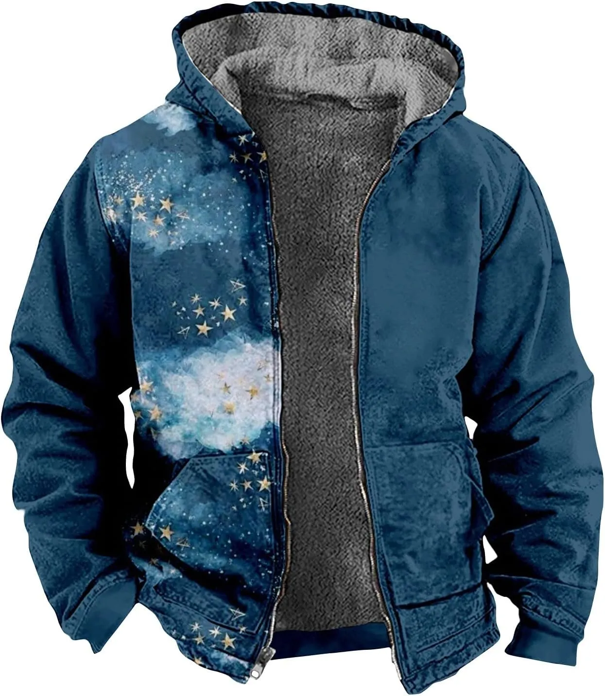 Men's Lightweight Climbing Jacket Long Sleeve Zipper Hooded Simple Elegant Coat Climbing Jacket for Men