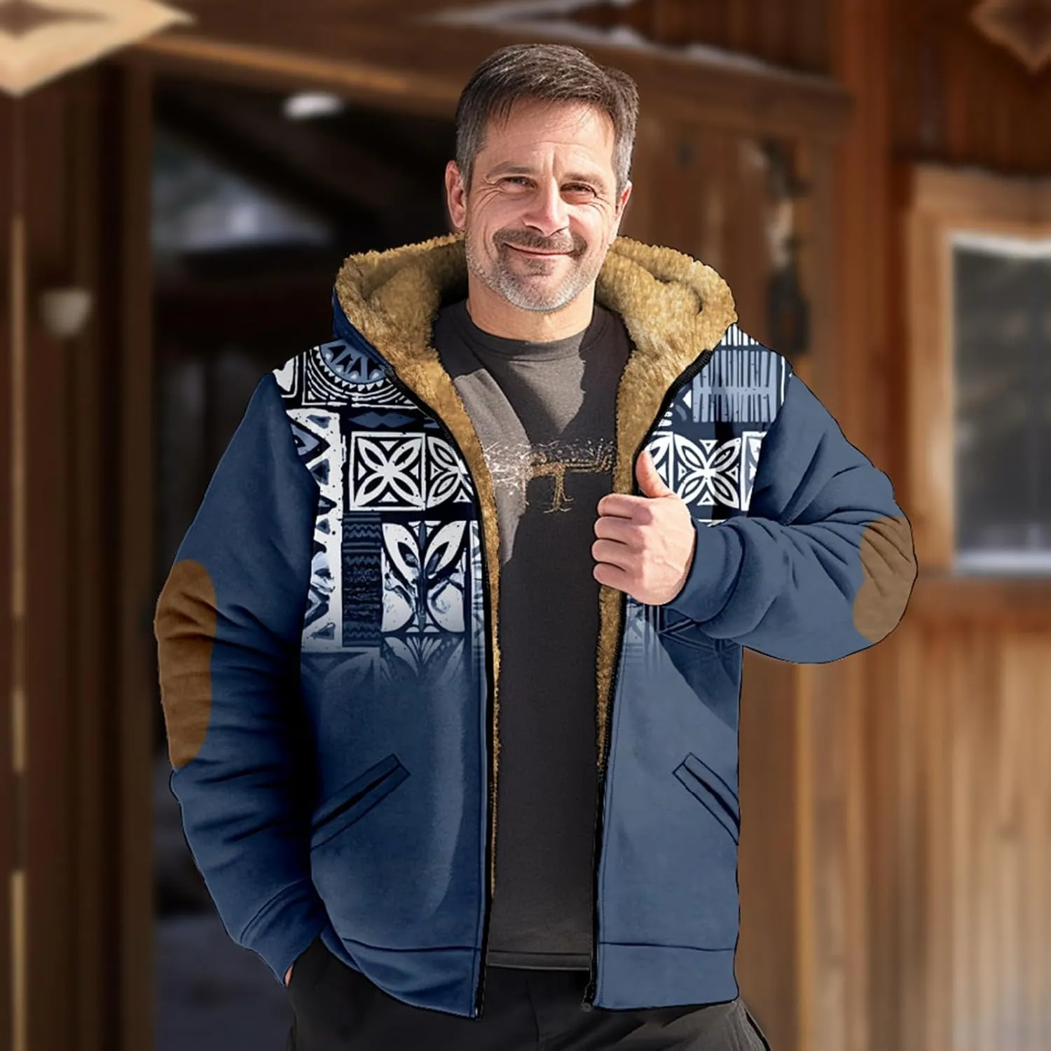 Mens Lightweight Jacket Long Sleeve Zipper Hooded Simple Elegant Coat Novelty Sweatshirts for Men