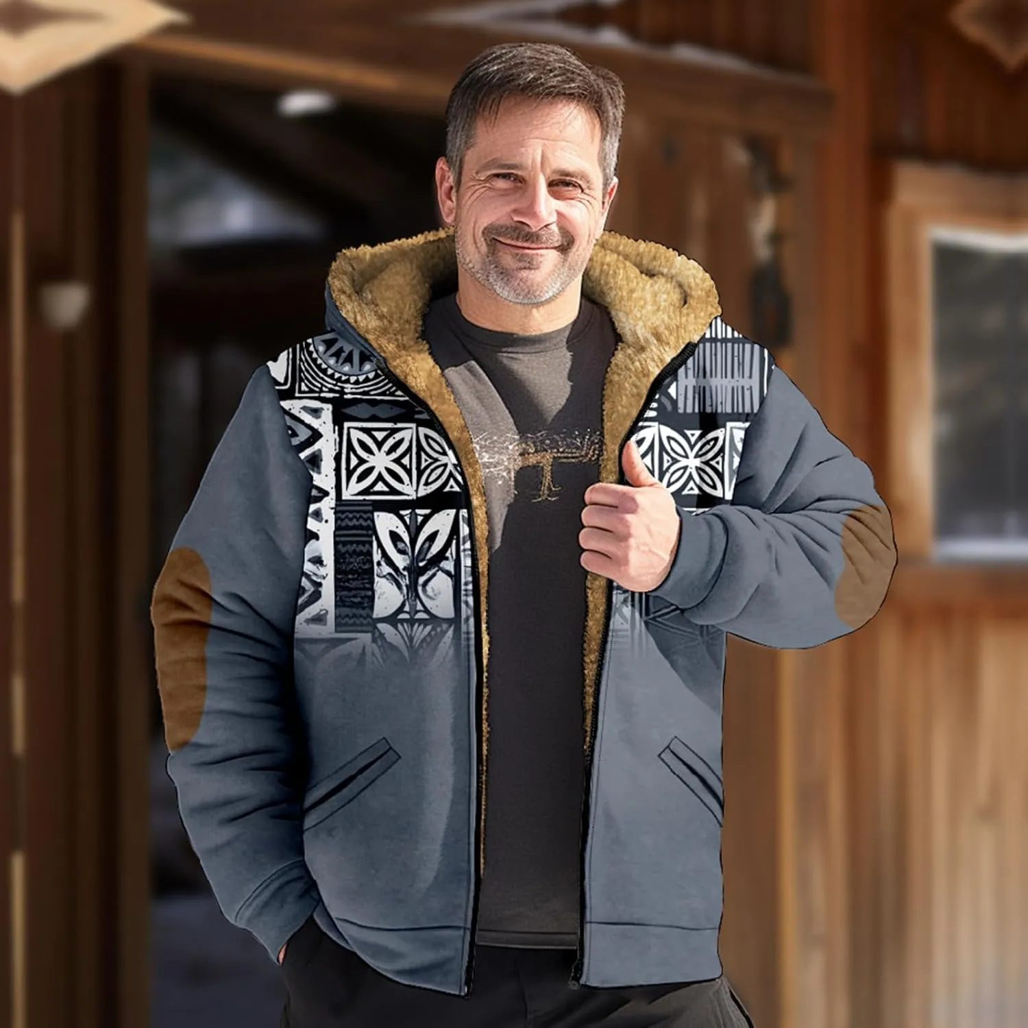 Mens Lightweight Jacket Long Sleeve Zipper Hooded Simple Elegant Coat Novelty Sweatshirts for Men