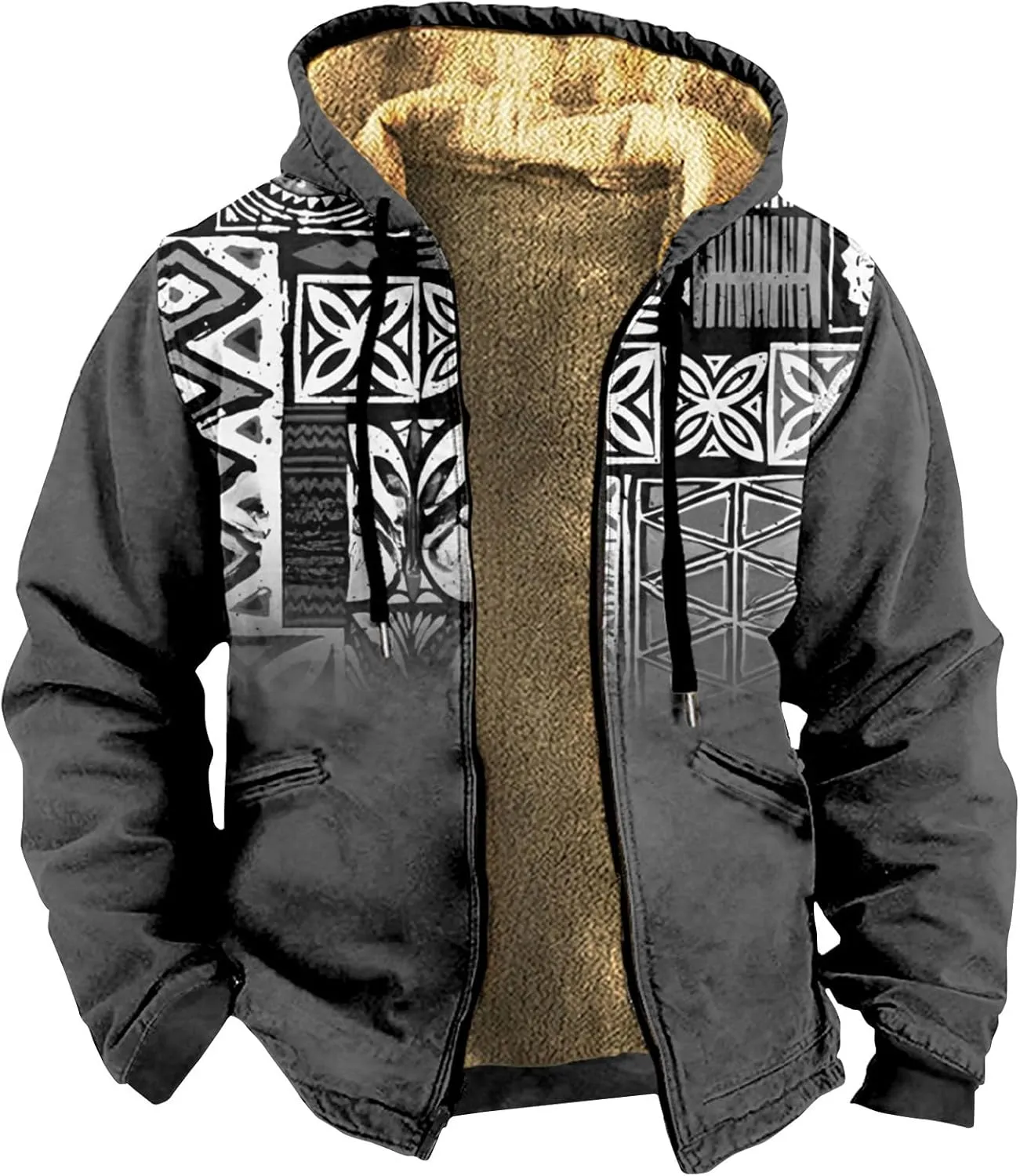 Mens Lightweight Jacket Long Sleeve Zipper Hooded Simple Elegant Coat Novelty Sweatshirts for Men