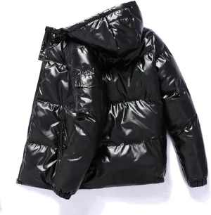 Men's Lightweight Packable Puffer Jacket, Water-Resistant Winter Jackets Insulated Warm Hooded Zipper Down Jackets