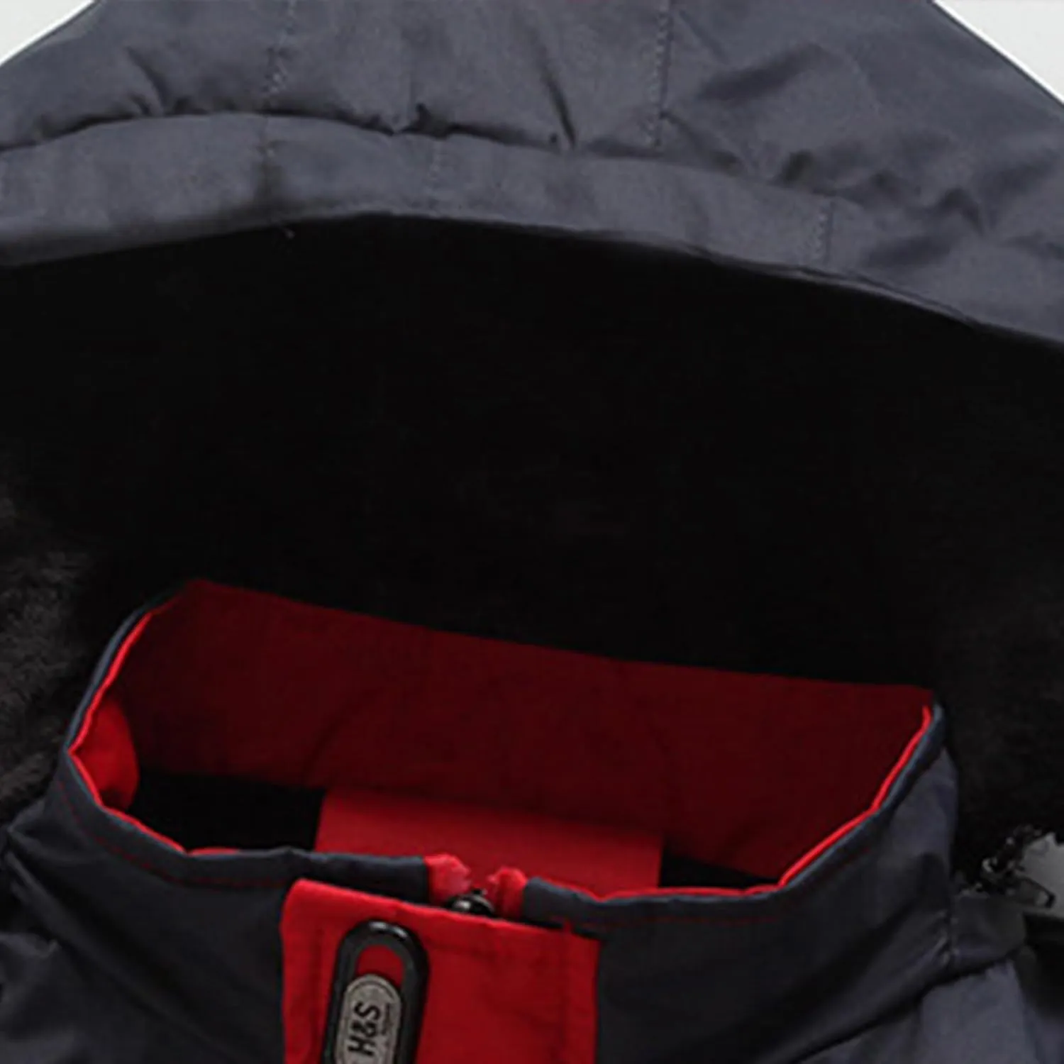 Men's Lightweight Softshell Jacket Fleece Lined Hooded Water Resistant Winter Hiking Coats Patchwork Parka Jackets