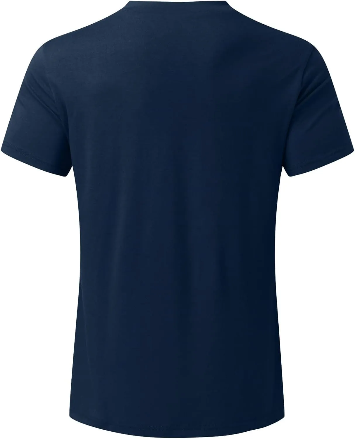 Men's Muscle T-Shirts Stretch Slim V Neck Short Sleeve Bodybuilding Gym Tee Tops Lightweight Quick Dry Workout Shirts