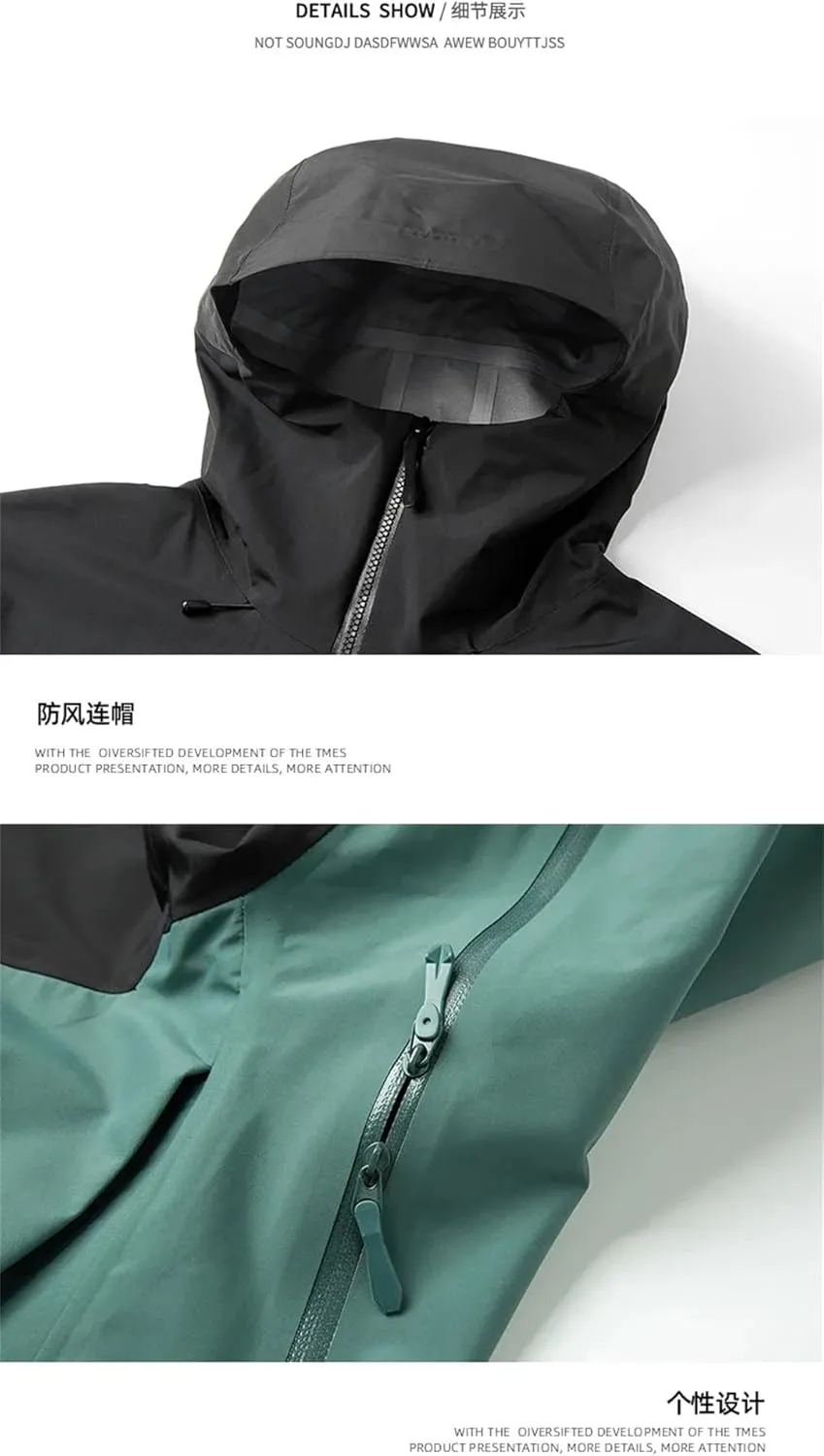 Men's Outdoor Sports Camping Mountaineering Windproof British Wind Hooded Simple Storm Bomber Jacket