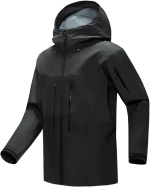 Men's Outdoor Sports Camping Mountaineering Windproof British Wind Hooded Simple Storm Bomber Jacket