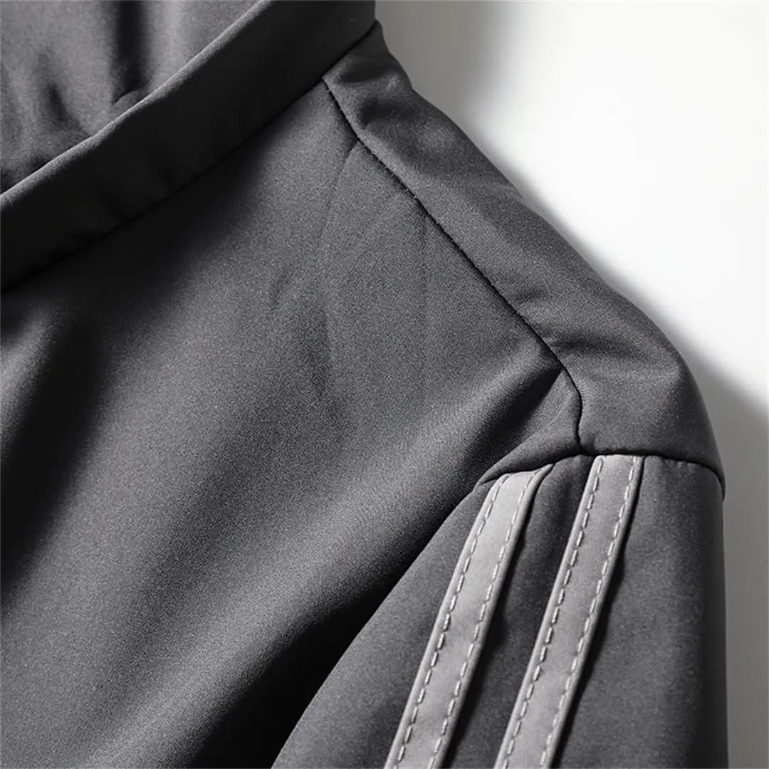 Men's Outdoor Sports Camping Mountaineering Windproof British Wind Hooded Simple Storm Cycling Jacket