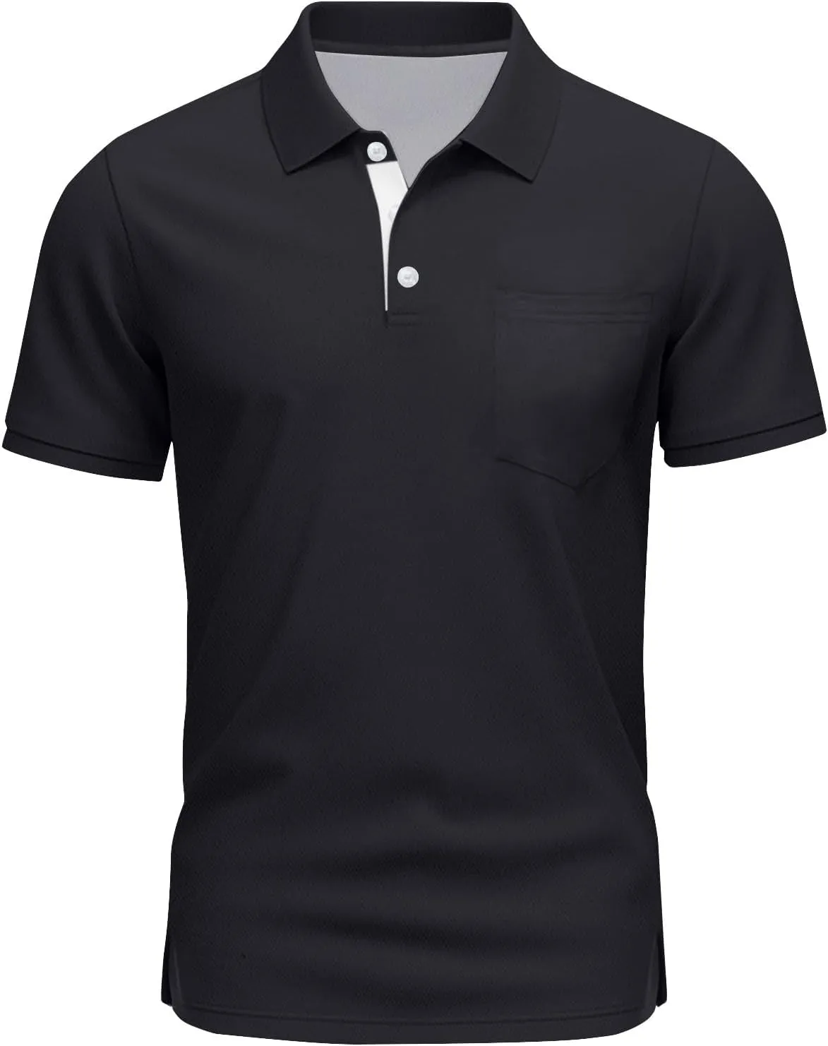 Men's Polo Shirts Short Sleeve Casual Fashion Golf Shirt Classic Slim Fit Summer T-Shirts with Pockets