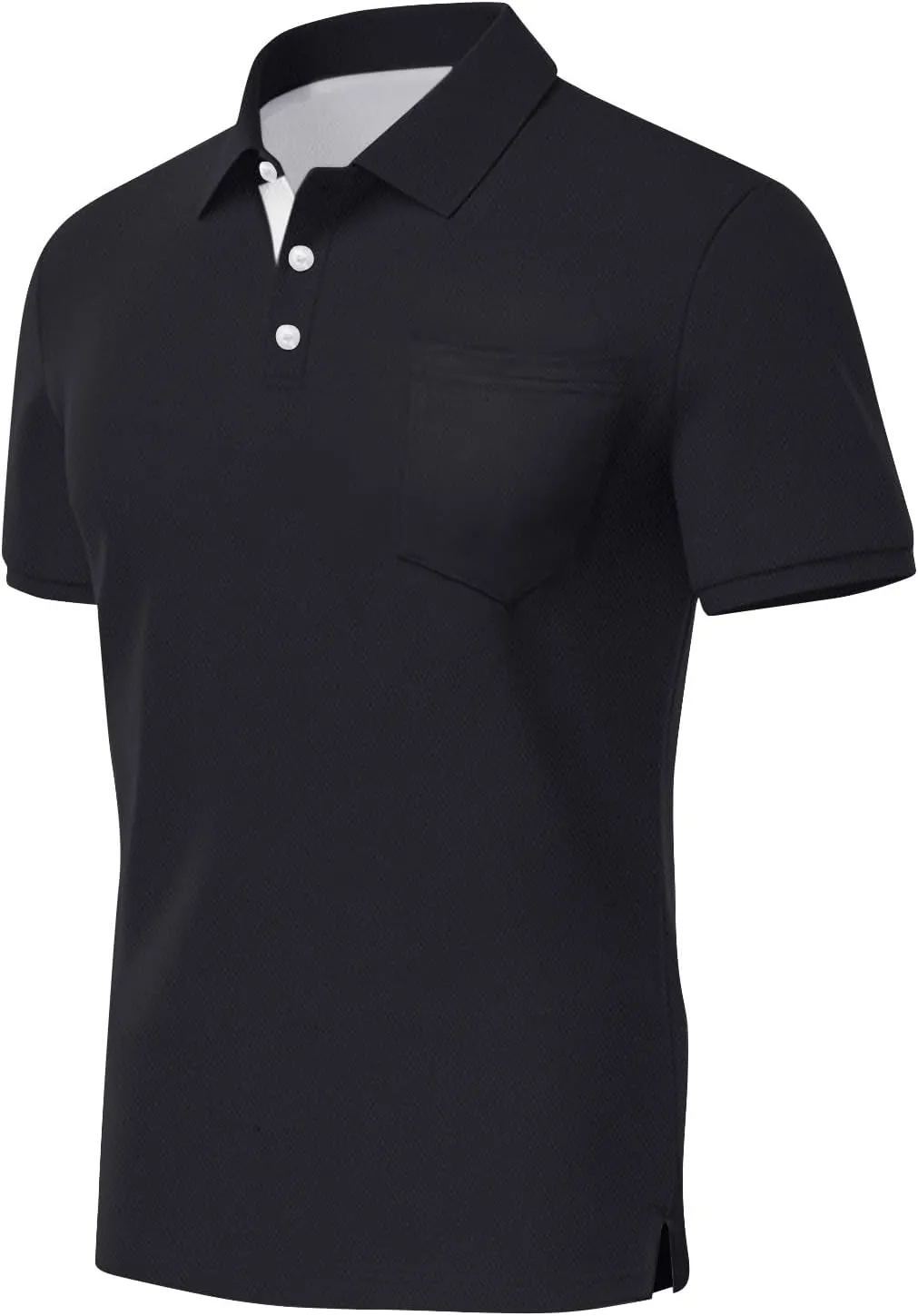 Men's Polo Shirts Short Sleeve Casual Fashion Golf Shirt Classic Slim Fit Summer T-Shirts with Pockets