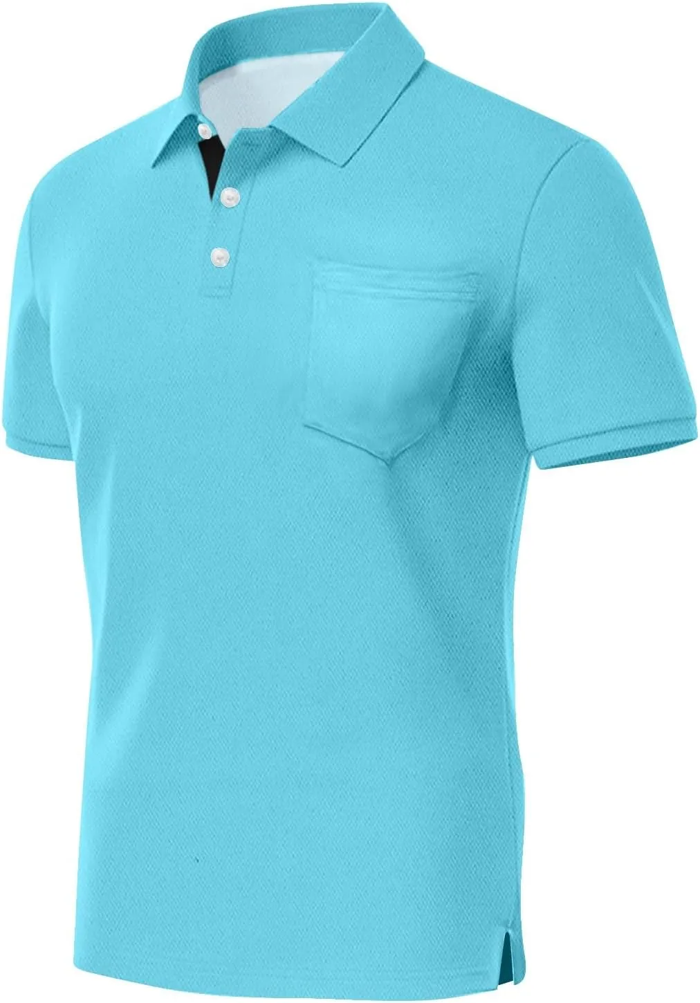 Men's Polo Shirts Short Sleeve Casual Fashion Golf Shirt Classic Slim Fit Summer T-Shirts with Pockets