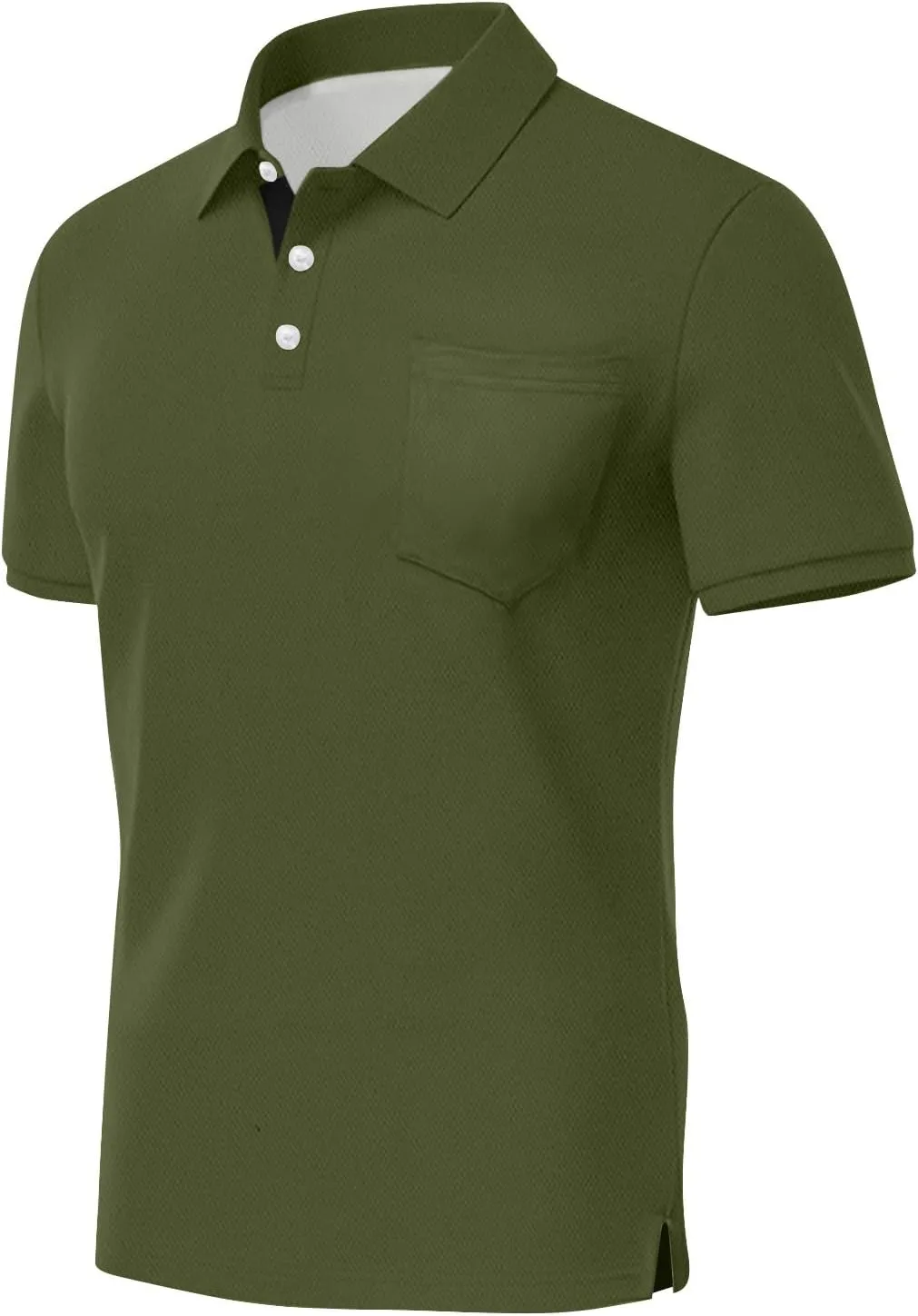 Men's Polo Shirts Short Sleeve Casual Fashion Golf Shirt Classic Slim Fit Summer T-Shirts with Pockets
