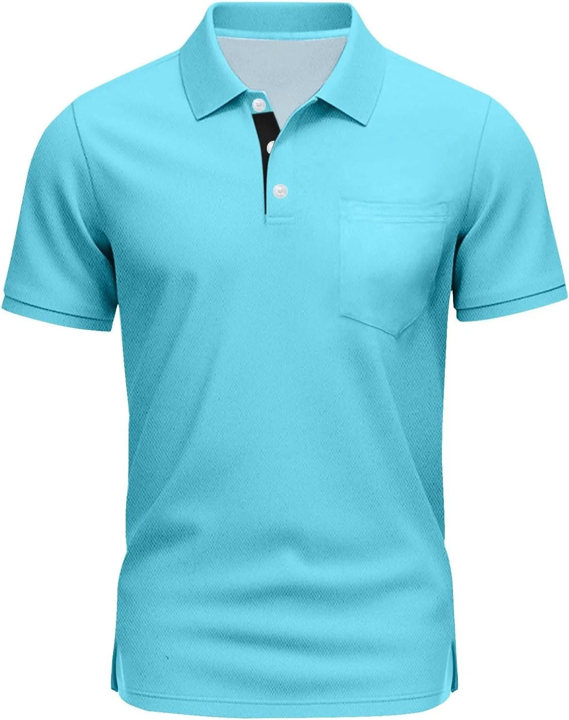 Men's Polo Shirts Short Sleeve Casual Fashion Golf Shirt Classic Slim Fit Summer T-Shirts with Pockets