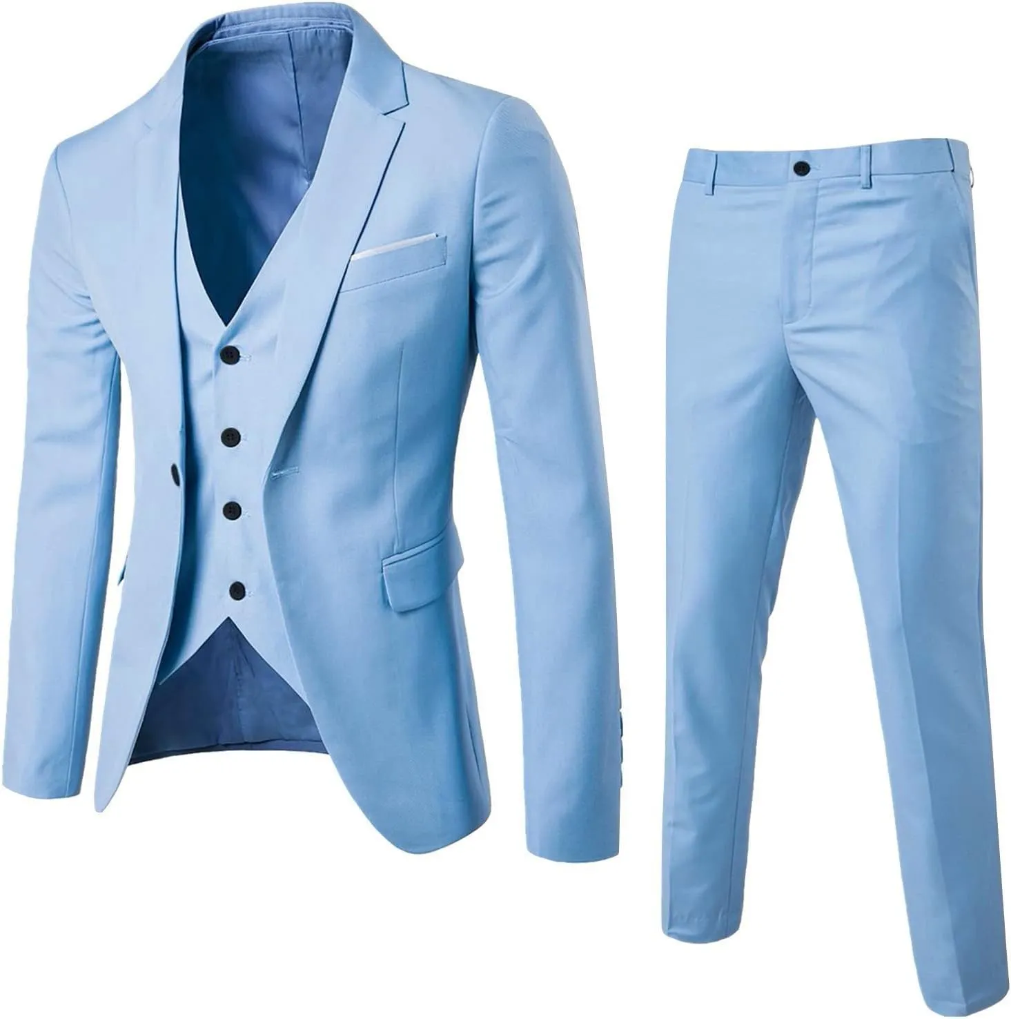 Mens Premium Stretch Classic Fit Subtle Pattern Suit Separates Pants Jackets Dress Suit Jacket Blazer & Pants Set