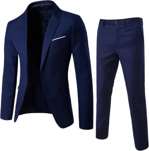 Mens Premium Stretch Classic Fit Subtle Pattern Suit Separates Pants Jackets Dress Suit Jacket Blazer & Pants Set