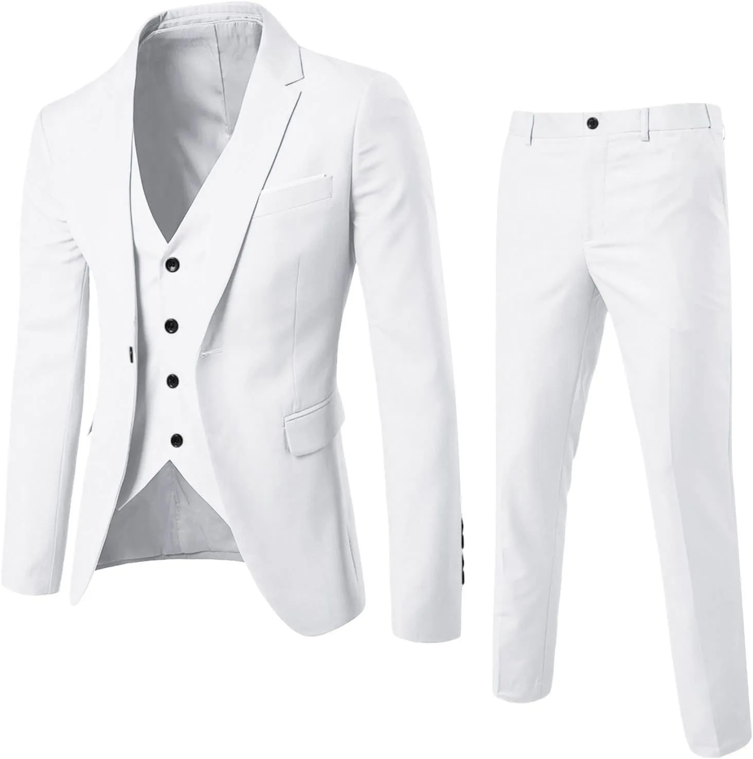 Mens Premium Stretch Classic Fit Subtle Pattern Suit Separates Pants Jackets Dress Suit Jacket Blazer & Pants Set