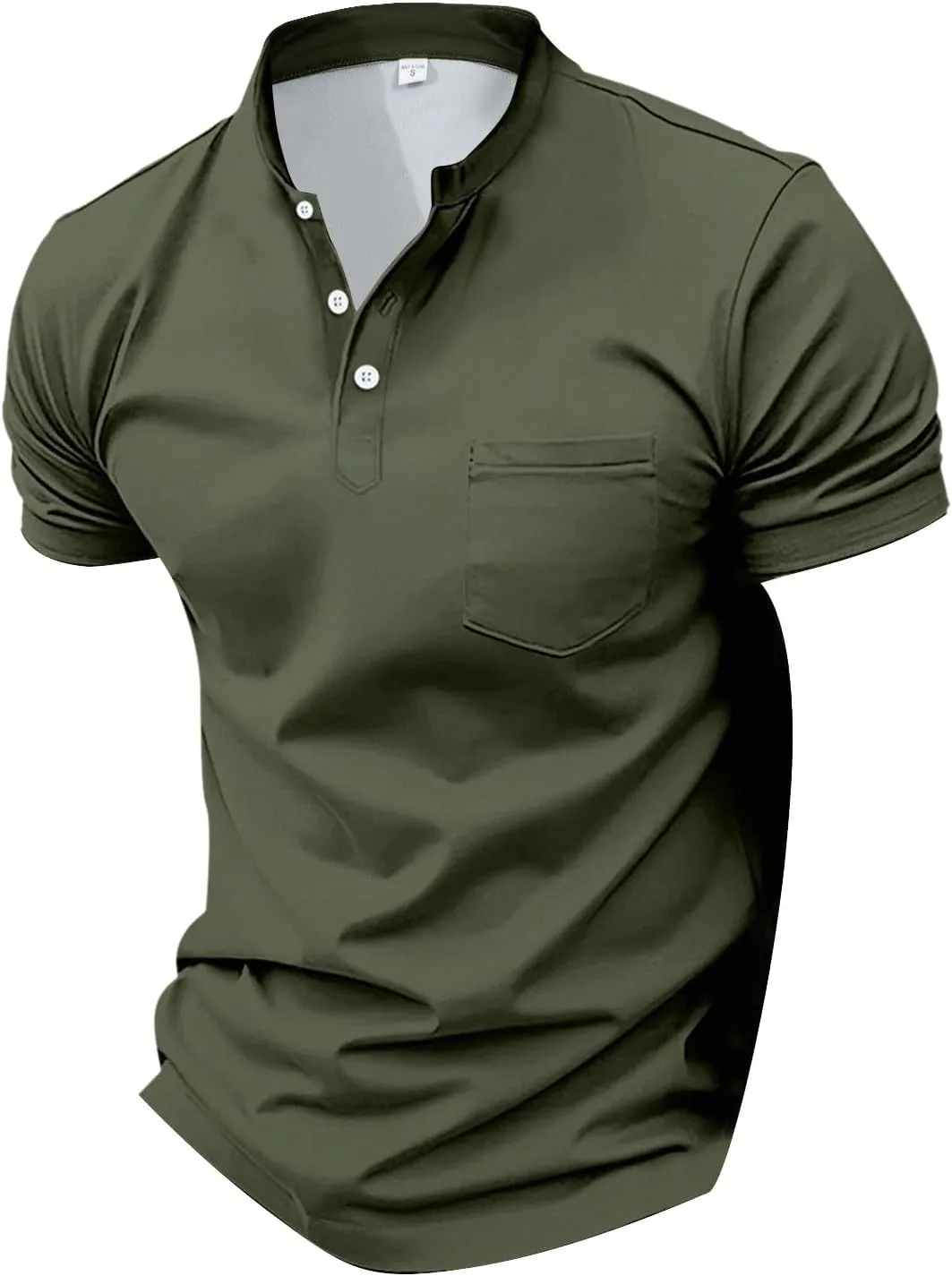 Mens Resort Wear 2025 Polyester Polo Shirts Short Sleeve Casual Summer Shirts Classic Collared Golf Shirt with Pocket