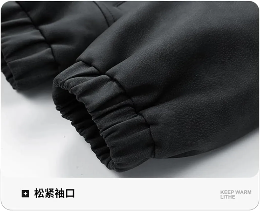 Men's Simple Outdoor Windproof Rain Leisure Sports PU Leather All-In-One Leather Jacket