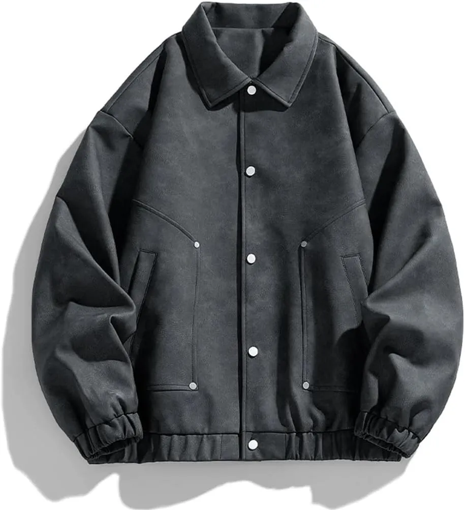 Men's Simple Outdoor Windproof Rain Leisure Sports PU Leather All-In-One Leather Jacket