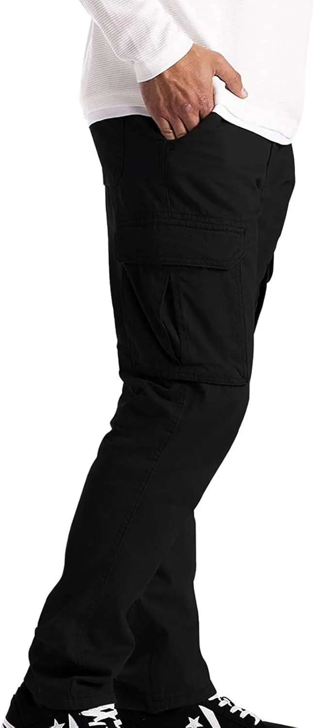 Men's Spring Casual Lightweight Cargo Pants Multi-Pocket Relaxed Fit Tactical Work Hiking Pants