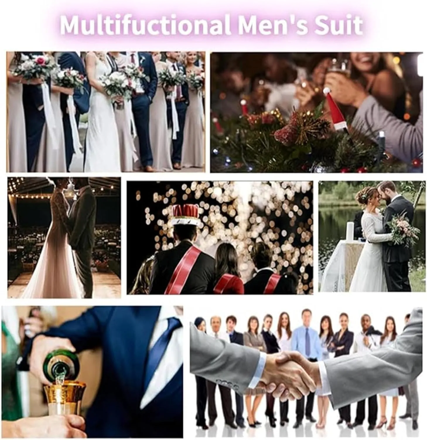 Mens Suit Slim Fit,Wedding Suits for Men Slim Fit Man Suits Men Suits Regular Fit 3 Piece Jacket Blazer Groom Tuxedo