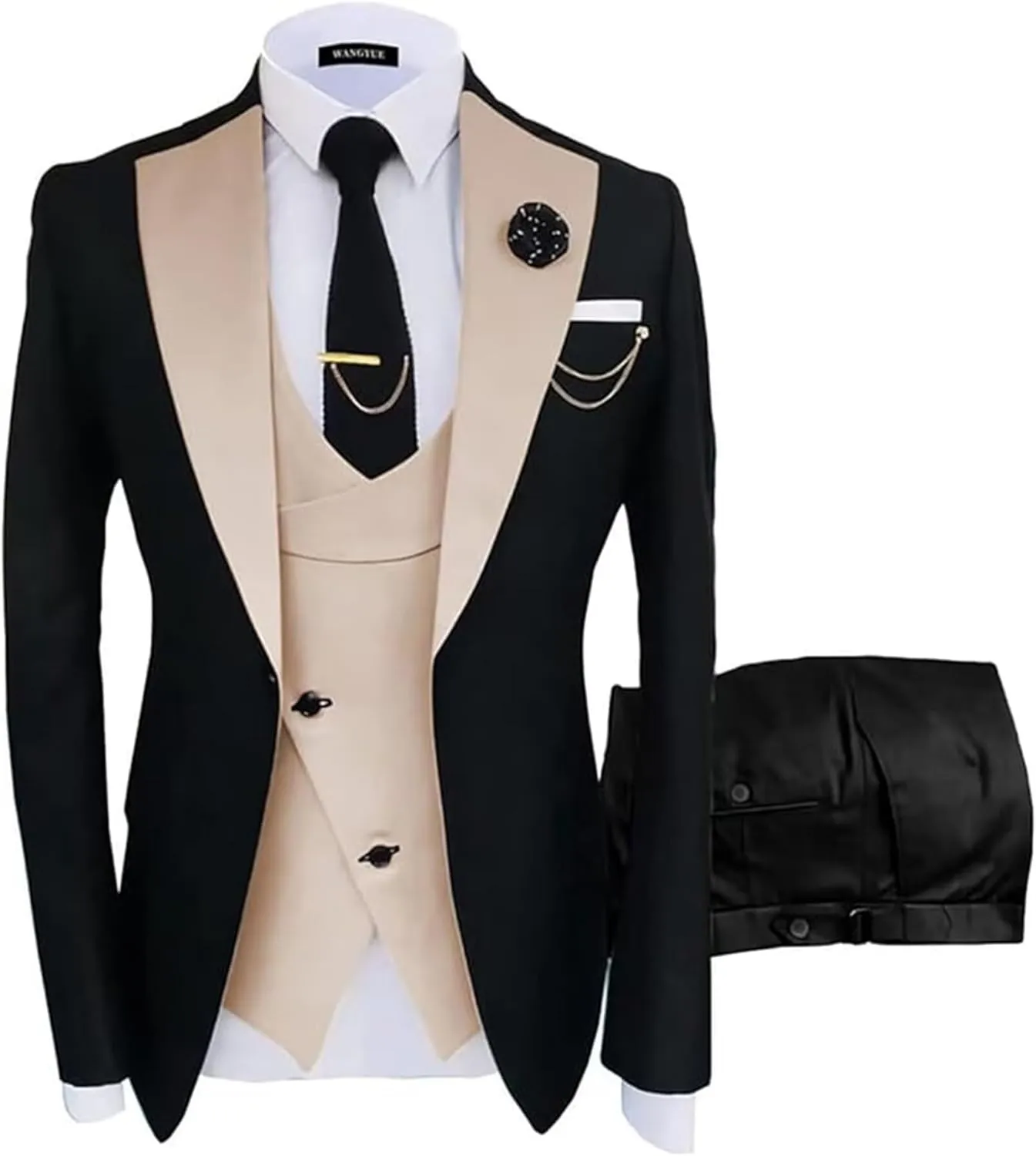 Mens Suit Slim Fit,Wedding Suits for Men Slim Fit Man Suits Men Suits Regular Fit 3 Piece Jacket Blazer Groom Tuxedo