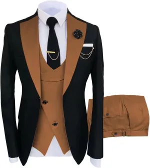 Mens Suit Slim Fit,Wedding Suits for Men Slim Fit Man Suits Men Suits Regular Fit 3 Piece Jacket Blazer Groom Tuxedo