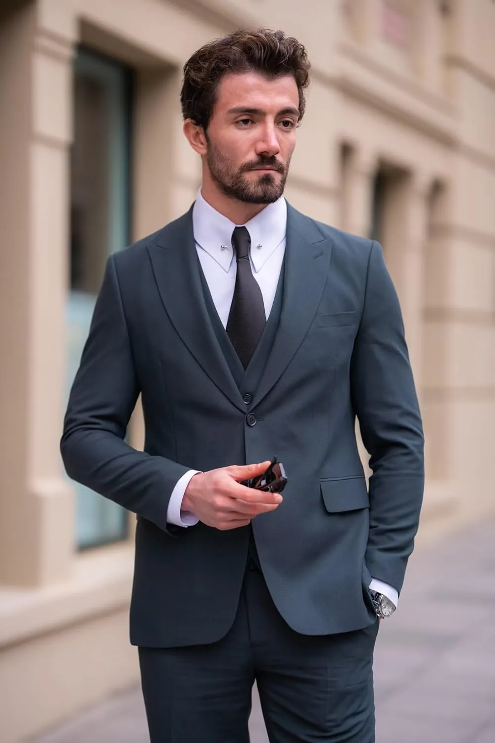 Mens Suits 3 Piece Suit Men Slim Fit Suits for Men Elegant Suits Formal Business Wedding Prom