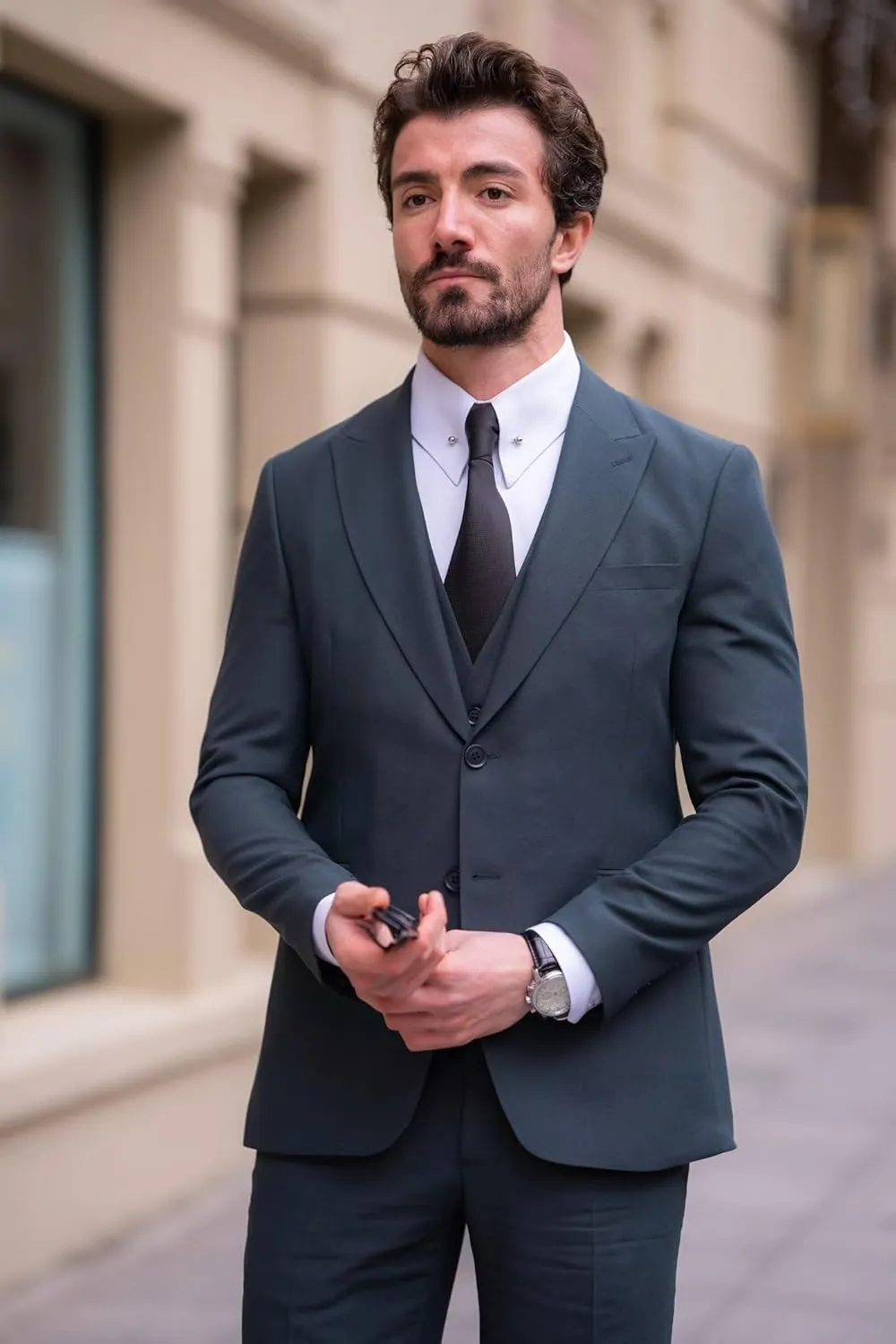 Mens Suits 3 Piece Suit Men Slim Fit Suits for Men Elegant Suits Formal Business Wedding Prom