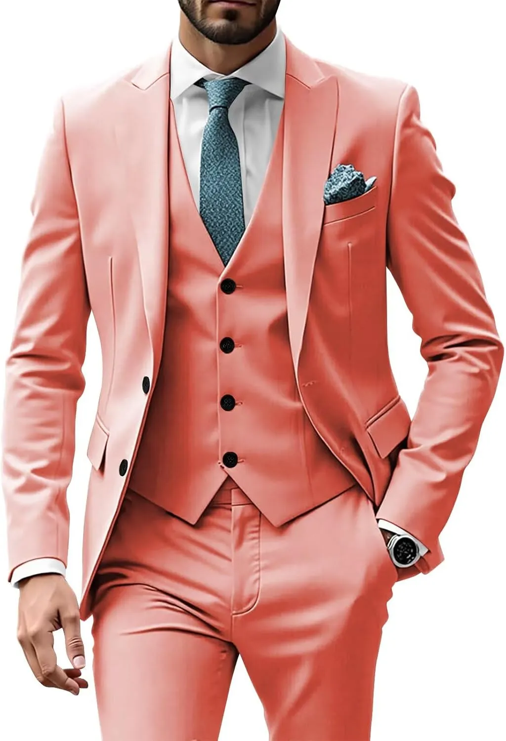 Mens Suits 3 Piece Suit Men Slim Fit Suits for Men Elegant Suits Formal Business Wedding Prom