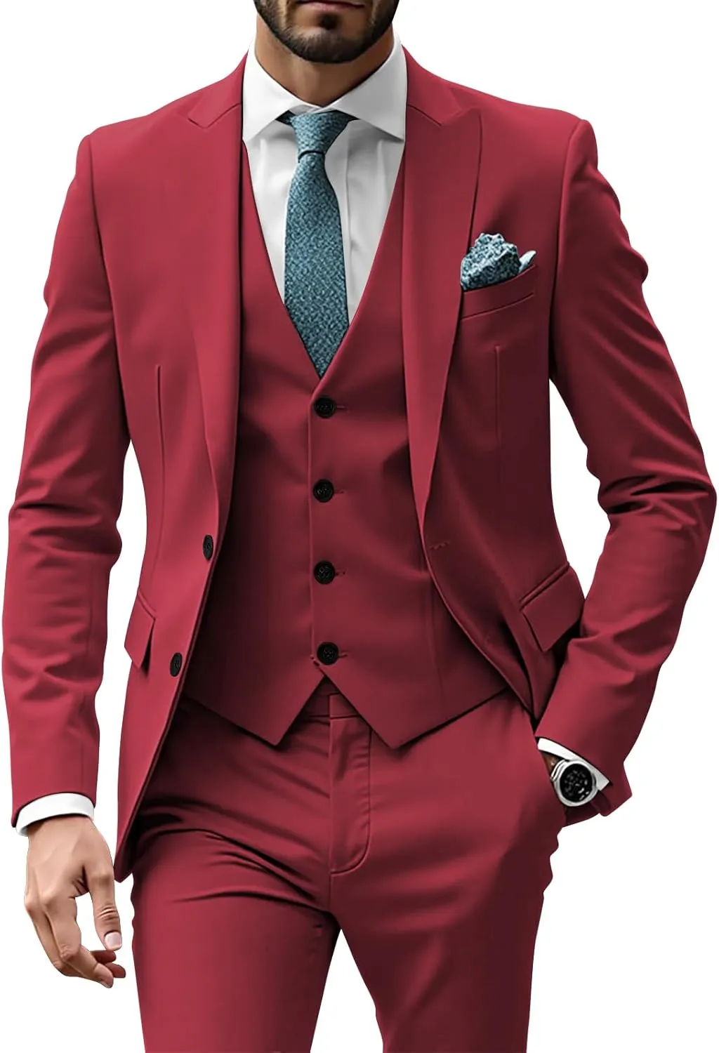 Mens Suits 3 Piece Suit Men Slim Fit Suits for Men Elegant Suits Formal Business Wedding Prom