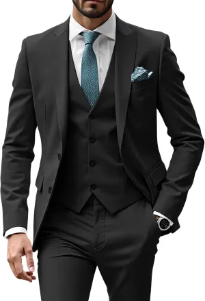 Mens Suits 3 Piece Suit Men Slim Fit Suits for Men Elegant Suits Formal Business Wedding Prom