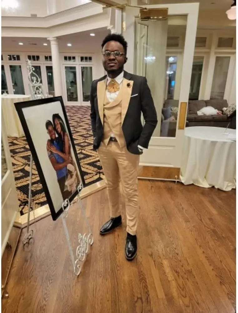 Men's Suits Tuxedo Suits Slim Fit 3 Piece Suits Outfits for Men Wedding Prom Suits Set