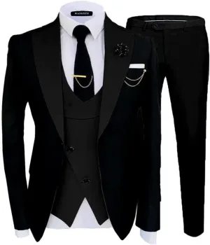 Men's Suits Tuxedo Suits Slim Fit 3 Piece Suits Outfits for Men Wedding Prom Suits Set