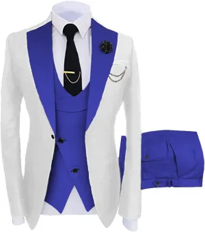 Men's Suits Tuxedo Suits Slim Fit 3 Piece Suits Outfits for Men Wedding Prom Suits Set