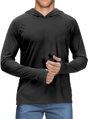 Men's Sun Protection Shirts UV UPF 50  Long Sleeve Summer Silm Fit Hoodies Outdoor Outfits Fishing Swimming Running