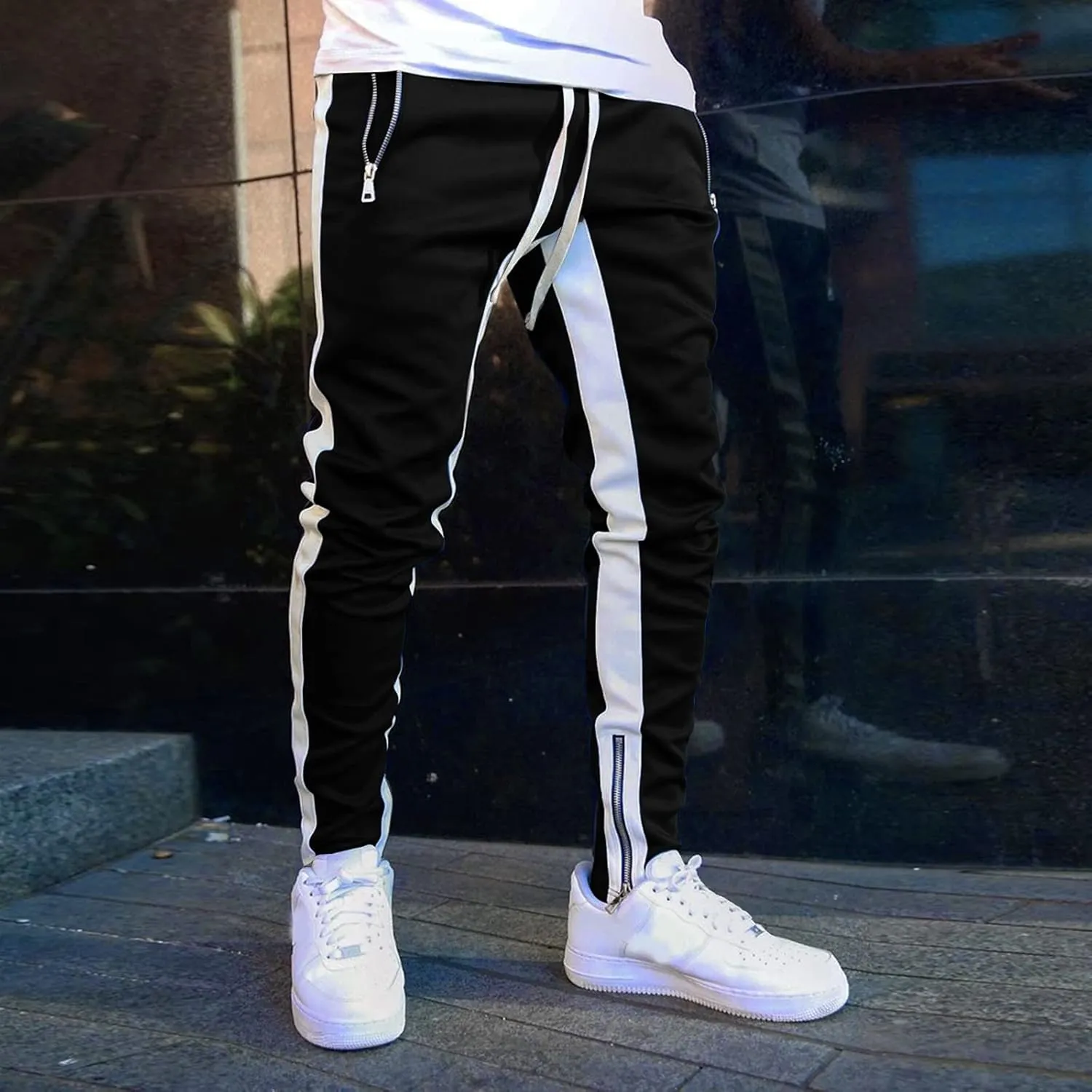Mens Sweatpants with Pockets Big and Tall Cargo Pants for Men Men's Military Cargo Tactical Pants Lightweight Cotton