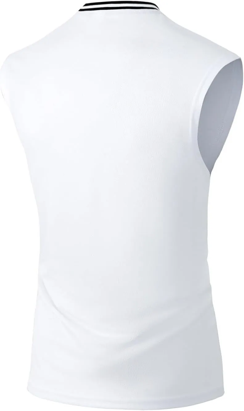 Men's Tank Top Casual Sleeveless Gym Muscle Cut Off Shirts Cotton Dry Fit Moisture Wicking Athletic Workout Shirt