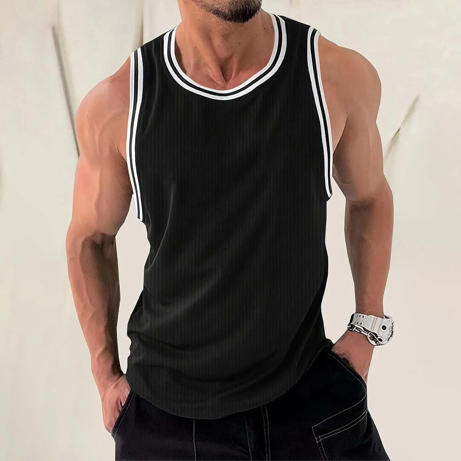 Men's Tank Tops Quick Dry Breathable Summer Sleeveless Gym Muscle Cutt Shirts Bodybuilding Workout Gym Tee Shirt