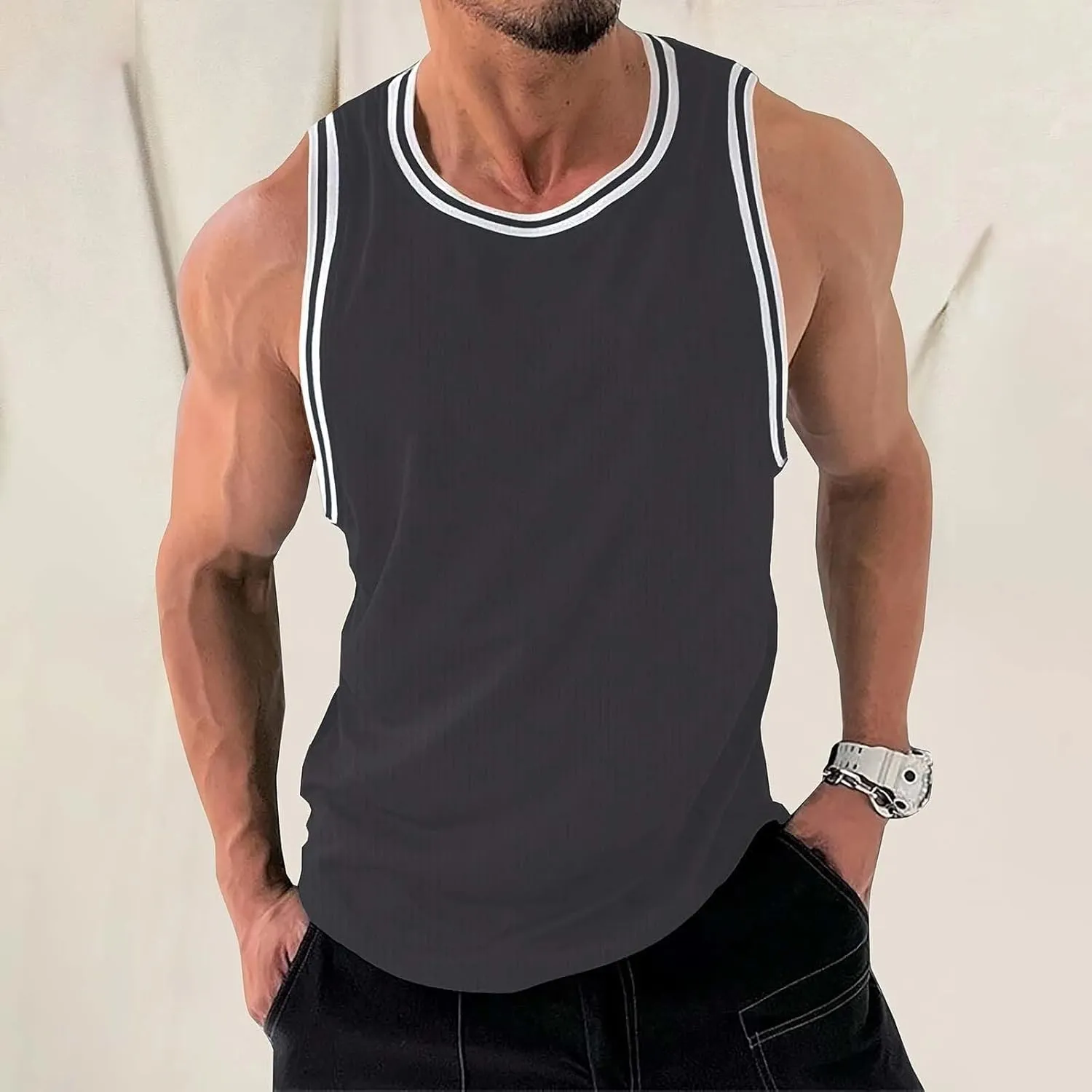 Men's Tank Tops Quick Dry Breathable Summer Sleeveless Gym Muscle Cutt Shirts Bodybuilding Workout Gym Tee Shirt