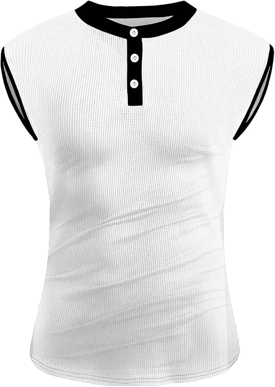 Men's Waffle Tank Tops Athletic Bodybuilding Gym Sleeveless Workout Muscle Cut Off Shirts Drying Compression Shirt