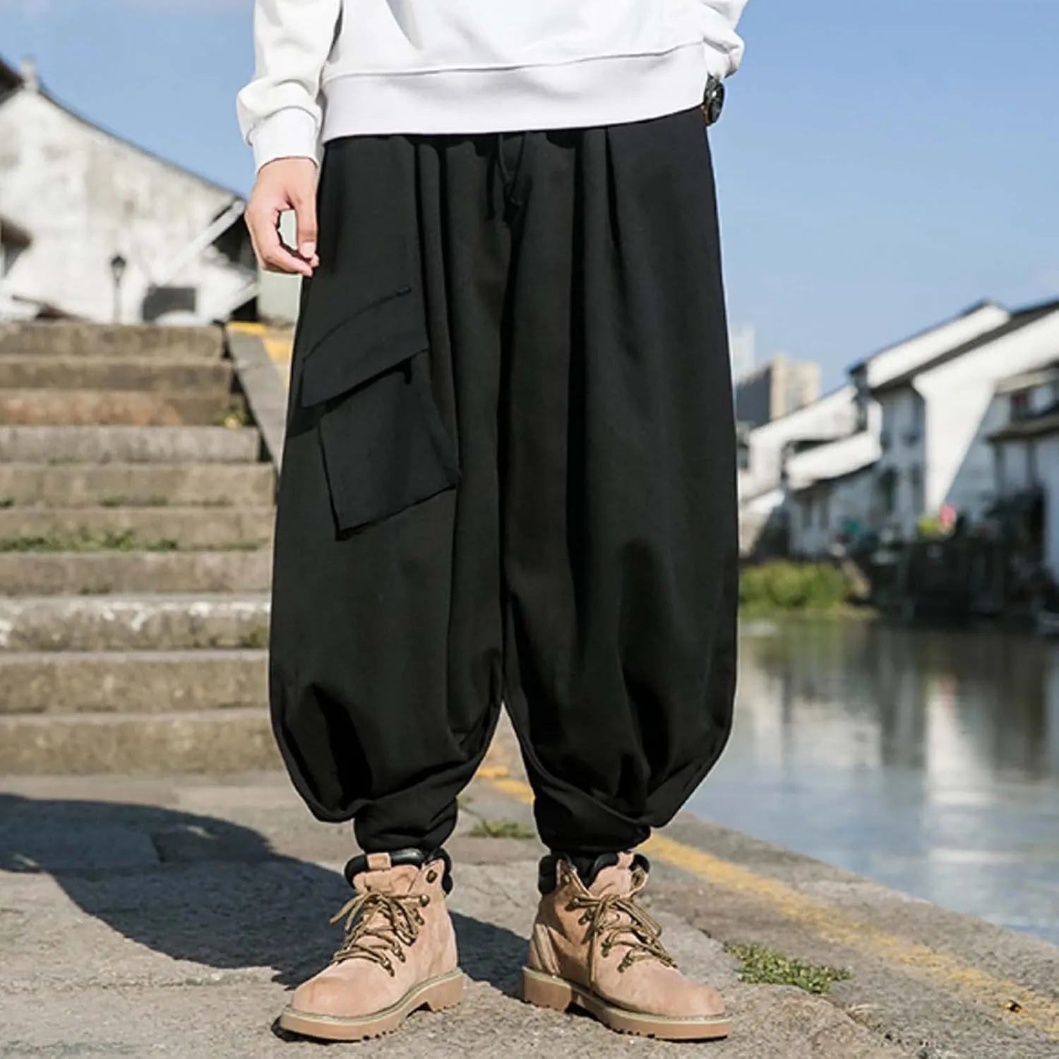 Mens Workout Cargo Sweatpants Pants with Pockets Pants for Men Work Pants for Men Sweat Pants for Man Mens Work Pants