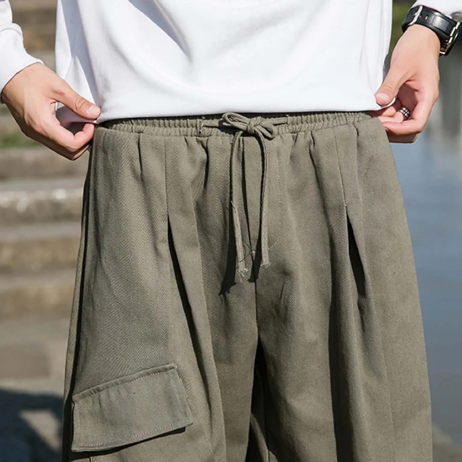 Mens Workout Cargo Sweatpants Pants with Pockets Pants for Men Work Pants for Men Sweat Pants for Man Mens Work Pants