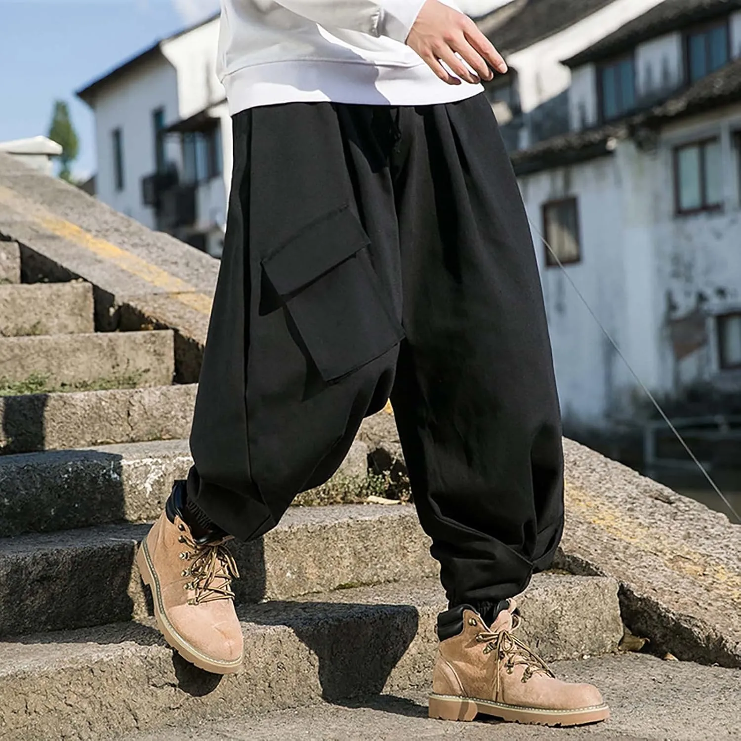 Mens Workout Cargo Sweatpants Pants with Pockets Pants for Men Work Pants for Men Sweat Pants for Man Mens Work Pants