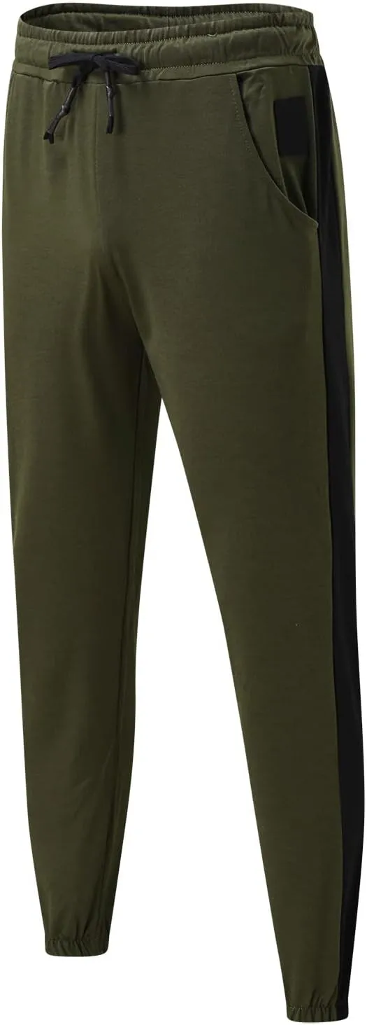Mens Workout Cargo Sweatpants Printed Overalls Casual Pocket Sport Work Casual Trouser Pants Mens Casual Work Pants