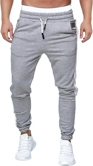 Mens Workout Cargo Sweatpants Printed Overalls Casual Pocket Sport Work Casual Trouser Pants Mens Casual Work Pants