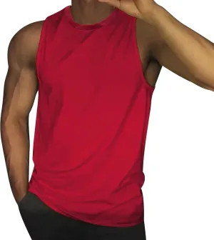Men's Workout Tank Top Muscle Athletic Quick Dry Sleeveless Fitness T Shirts Stretch Bodybuilding Gym Undershirts