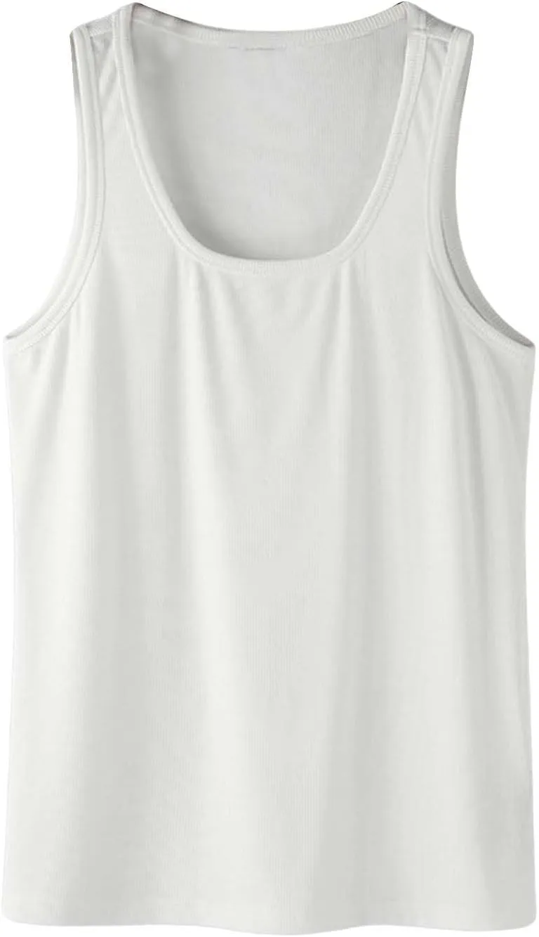 Men's Workout Tank Tops Quick Dry Sleeveless Square Neck Vest Lightweight Moisture Wicking Gym Workout Muscle Shirts