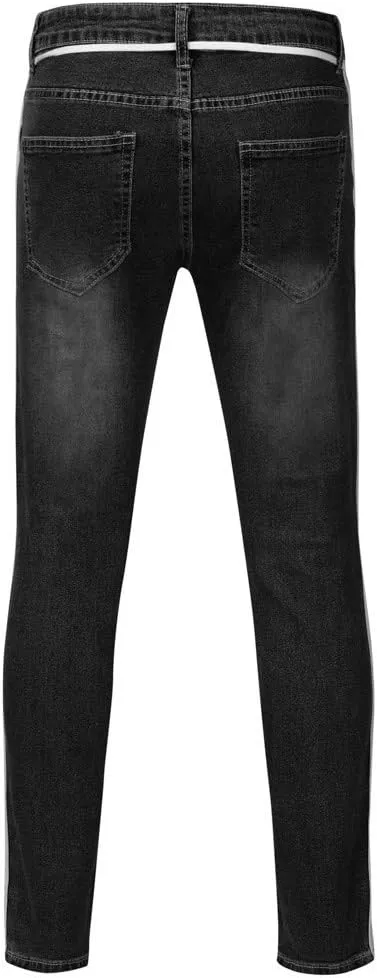 Men's Y2K Jeans Vintage Hip Hop Style Denim Pants Fashion Big Relaxed Fit Straight Leg Jeans Baggy Wide Leg Pants