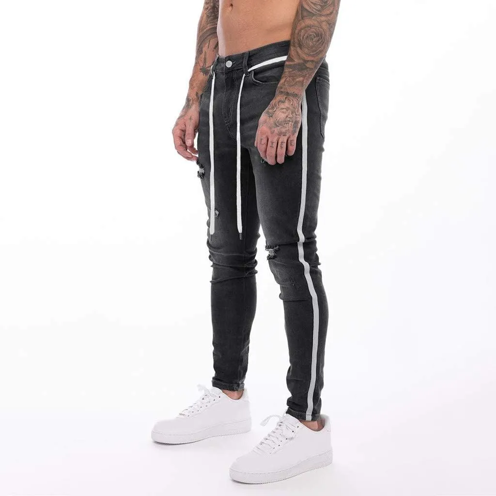 Men's Y2K Jeans Vintage Hip Hop Style Denim Pants Fashion Big Relaxed Fit Straight Leg Jeans Baggy Wide Leg Pants